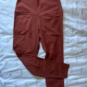 Popflex leggings, size small, no pockets in orange brown color